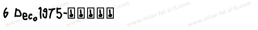 6 Dec.1975字体转换